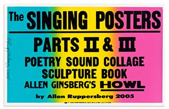 RUPPERSBERG, ALLEN. The Singing Posters: Allen Ginsbergs Howl, Parts II & III.